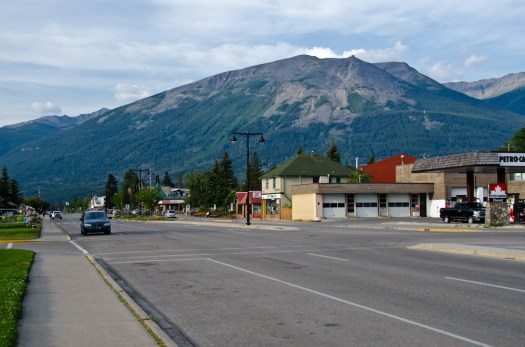 Whistler's mountain as seen from Jasper