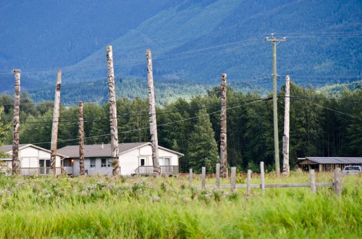 Totem Poles in Kitwanga, BC